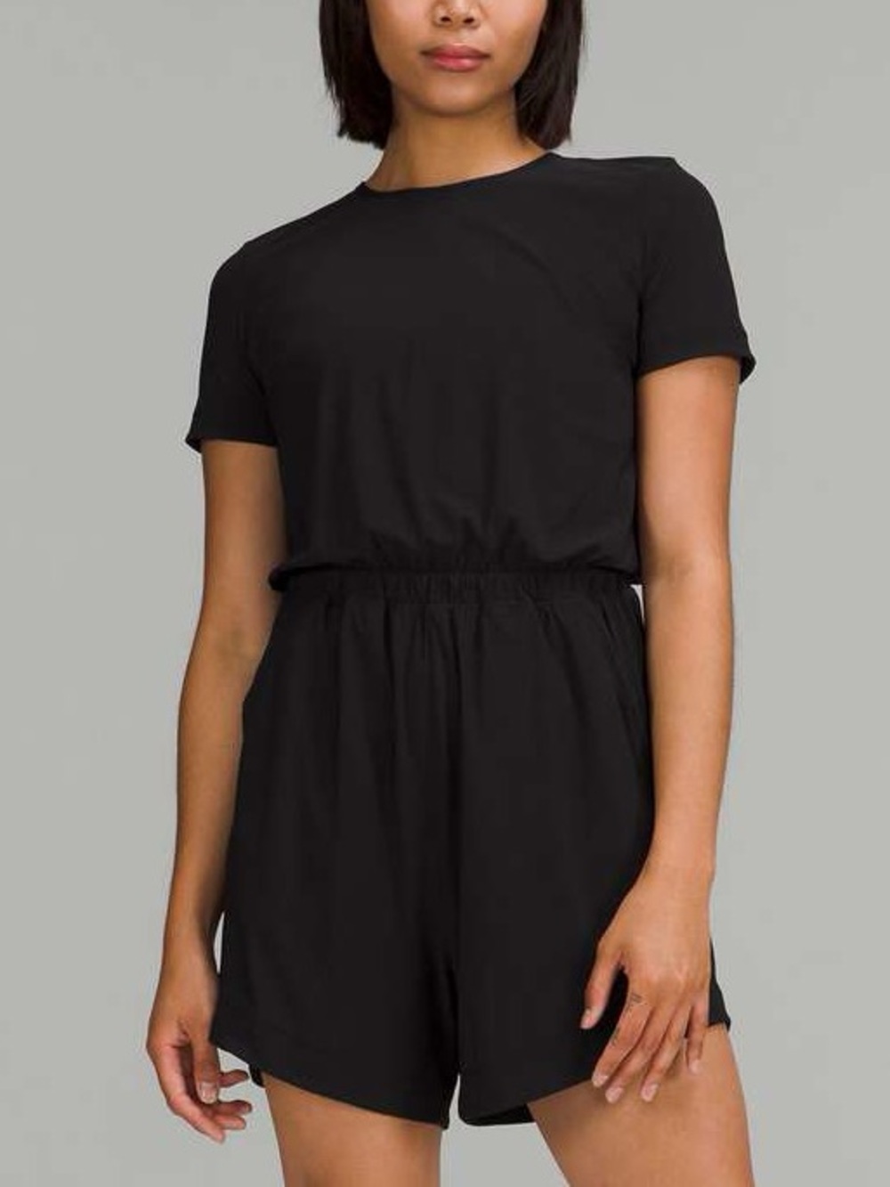 Lululemon Lightweight High-Neck Romper In Black